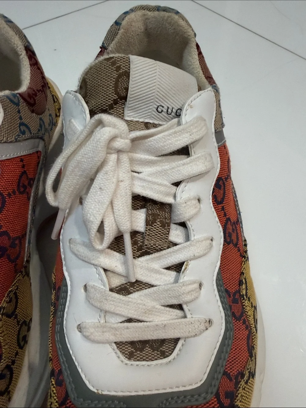 Gucci Rhyton Multicolor GG Sneaker 6.5 men’s